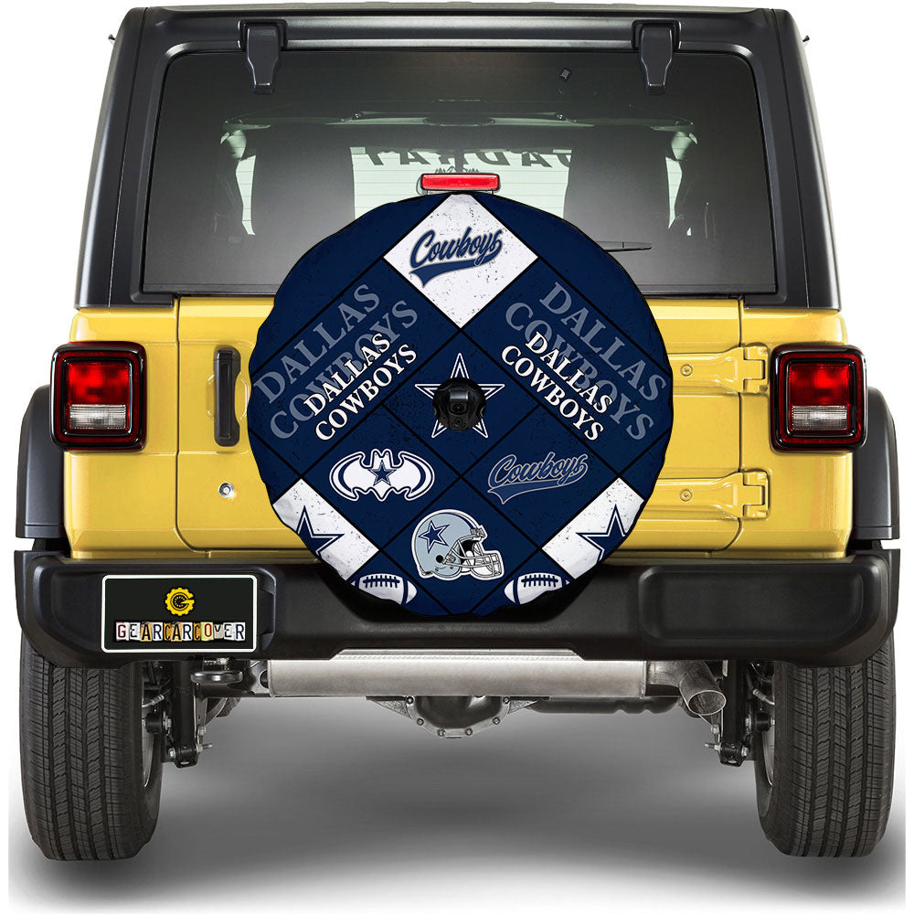 Dallas Cowboys Spare Tire Covers Camera Hole Sporty Team Collection - Gearcarcover - 1