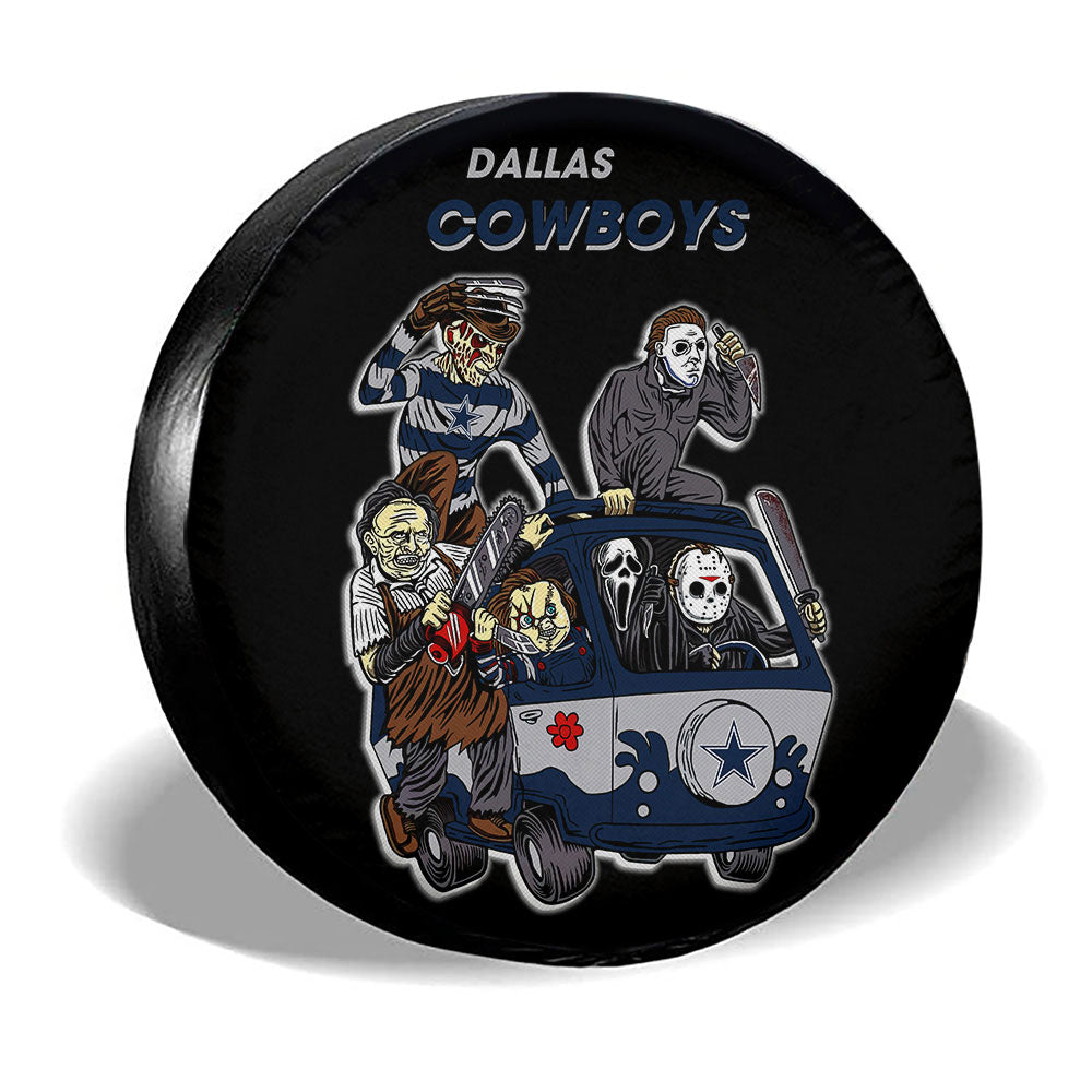 Dallas Cowboys Spare Tire Covers Horror Characters Car Accessories - Gearcarcover - 3