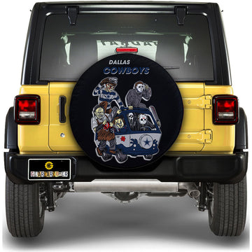 Dallas Cowboys Spare Tire Covers Horror Characters Car Accessories - Gearcarcover - 1