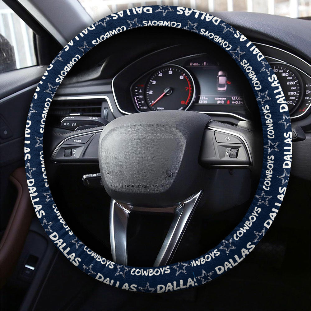 Dallas Cowboys Steering Wheel Cover Sporty Team Collection - Gearcarcover - 3