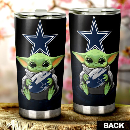 Dallas Cowboys Tumbler Cup Custom Car Accessories For Fan - Gearcarcover - 2