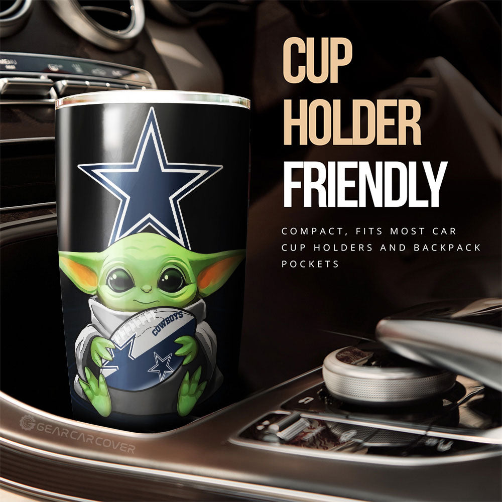Dallas Cowboys Tumbler Cup Custom Car Accessories For Fan - Gearcarcover - 3