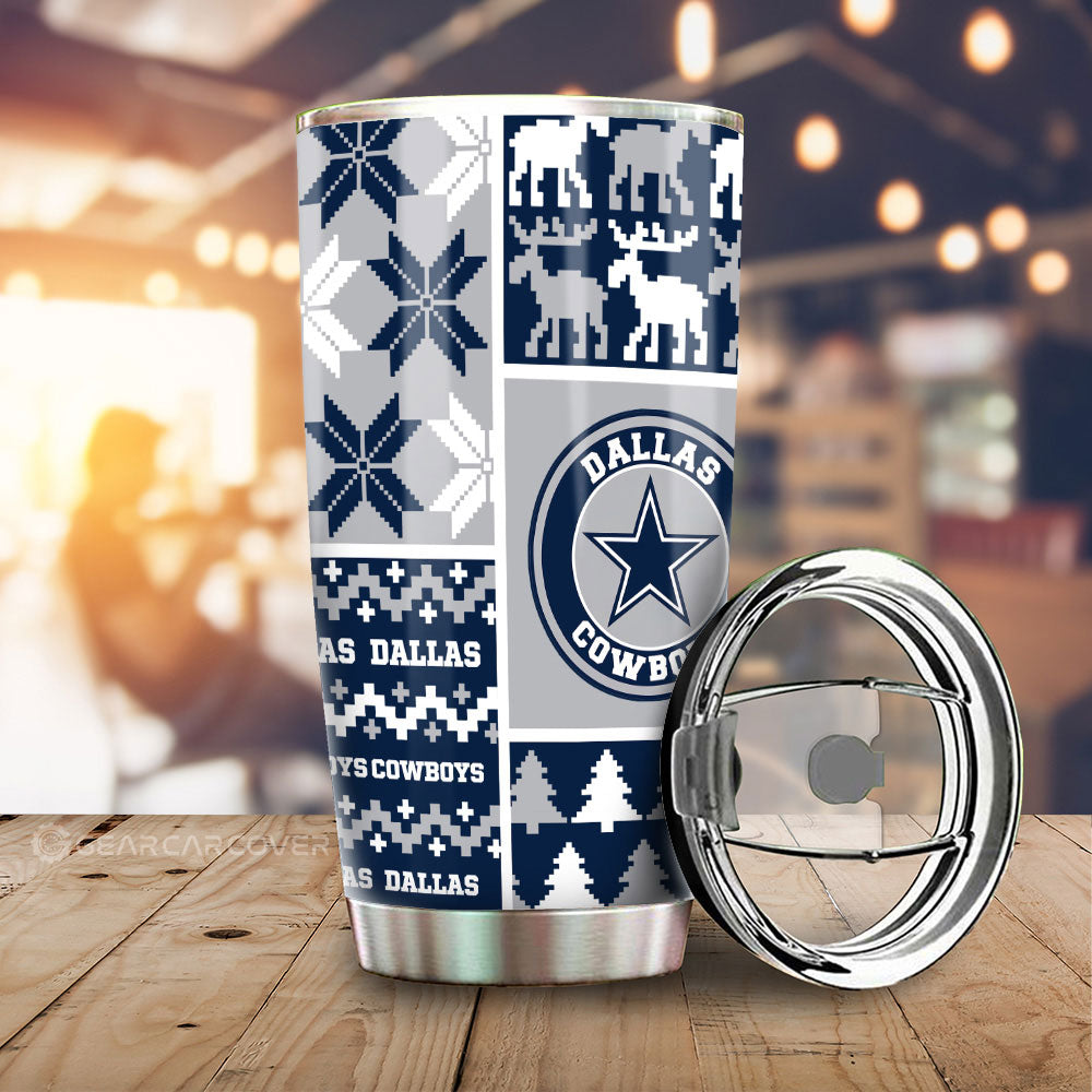Dallas Cowboys Tumbler Cup Custom Ugly Style Car Accessories - Gearcarcover - 1