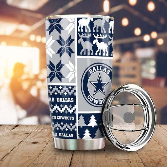 Dallas Cowboys Tumbler Cup Custom Ugly Style Car Accessories - Gearcarcover - 1