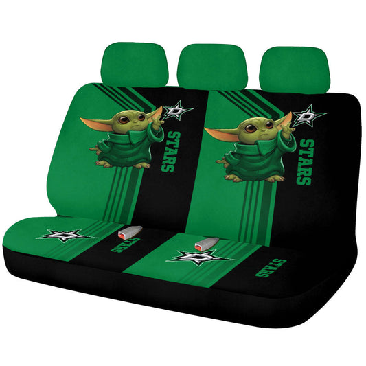Dallas Stars Car Back Seat Covers Custom Car Accessories - Gearcarcover - 1