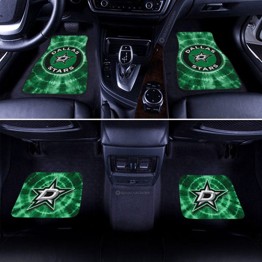 Dallas Stars Car Floor Mats Custom Tie Dye Car Accessories - Gearcarcover - 2