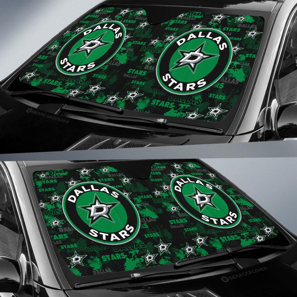 Dallas Stars Car Sunshade Custom Car Accessories - Gearcarcover - 2