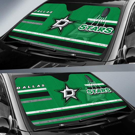 Dallas Stars Car Sunshade Custom Car Accessories - Gearcarcover - 2