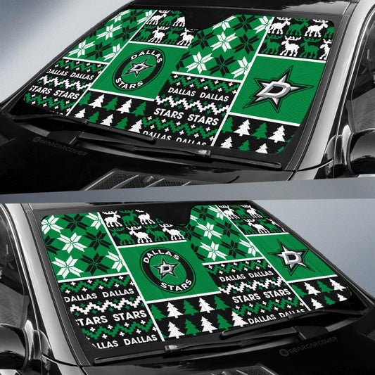 Dallas Stars Car Sunshade Custom Ugly Style Car Accessories - Gearcarcover - 2