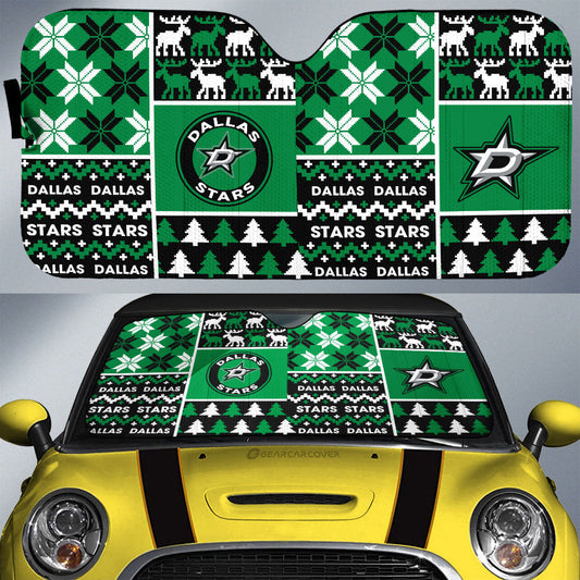 Dallas Stars Car Sunshade Custom Ugly Style Car Accessories - Gearcarcover - 1