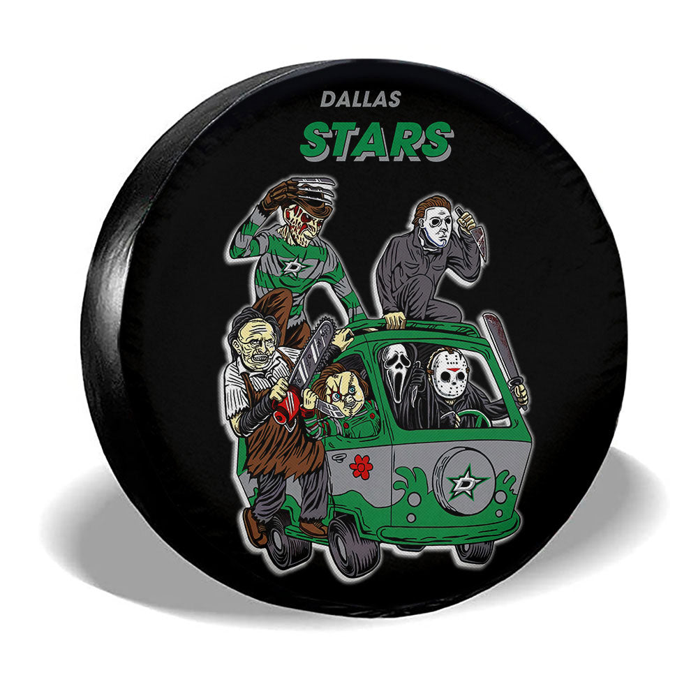 Dallas Stars Spare Tire Covers Horror Characters Car Accessories - Gearcarcover - 3