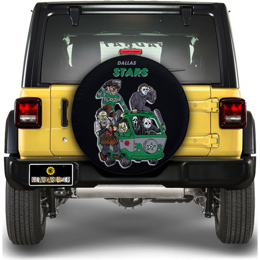 Dallas Stars Spare Tire Covers Horror Characters Car Accessories - Gearcarcover - 1