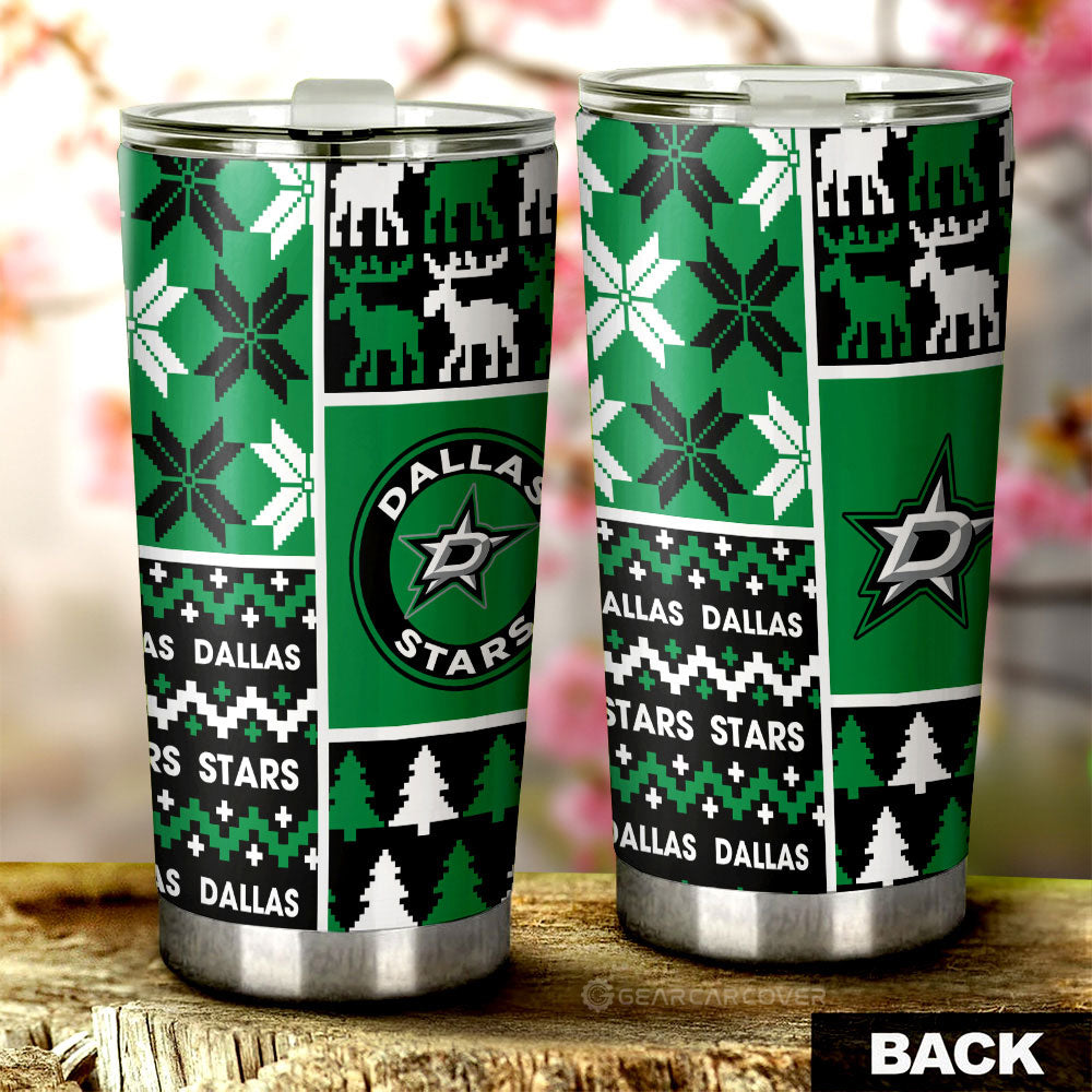 Dallas Stars Tumbler Cup Custom Ugly Style Car Accessories - Gearcarcover - 2