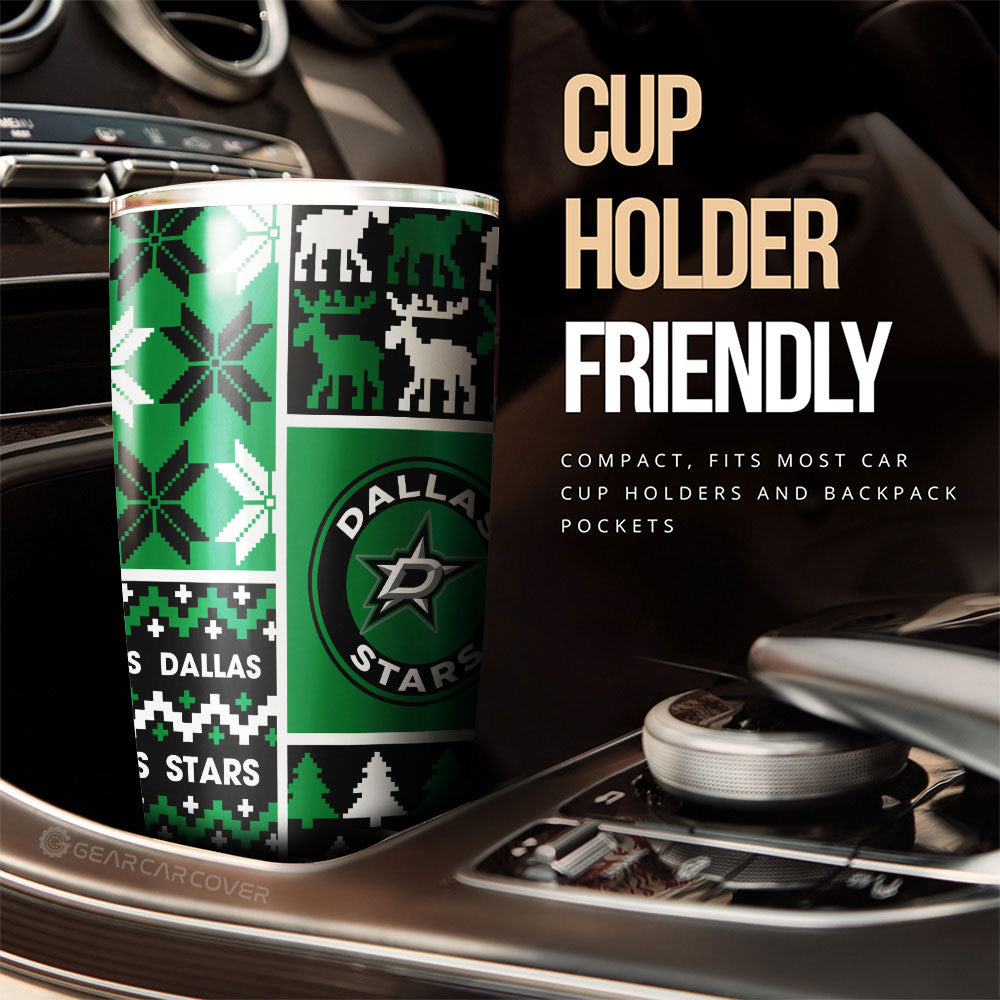 Dallas Stars Tumbler Cup Custom Ugly Style Car Accessories - Gearcarcover - 3