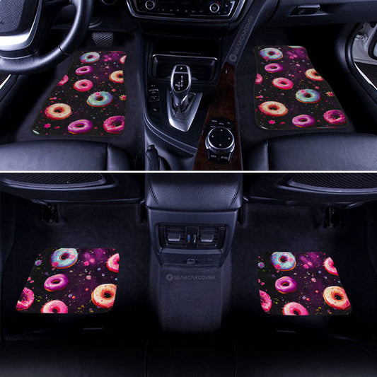 Dark Theme Donuts Car Floor Mats Custom Girly Pattern Car Accessories - Gearcarcover - 2