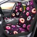 Dark Theme Donuts Car Seat Covers Custom Girly Pattern Car Accessories - Gearcarcover - 1