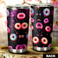 Dark Theme Donuts Tumbler Cup Custom Girly Pattern Car Accessories - Gearcarcover - 2