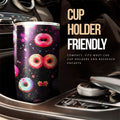 Dark Theme Donuts Tumbler Cup Custom Girly Pattern Car Accessories - Gearcarcover - 3