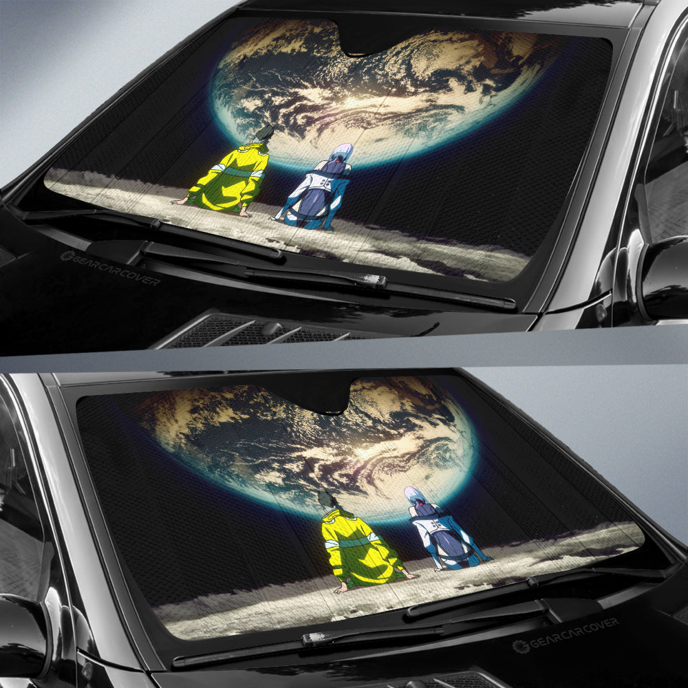 David & Lucy Car Sunshade Custom Cyberpunk Edgerunners - Gearcarcover - 2