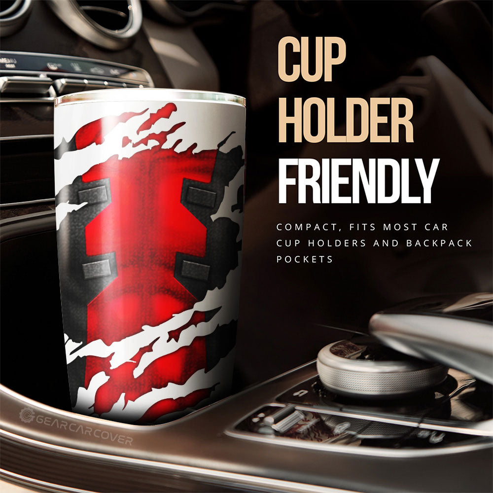 Deadpool Tumbler Cup Custom Car Accessories - Gearcarcover - 3