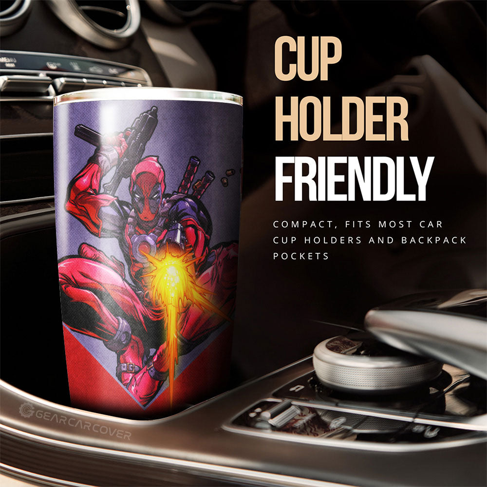 Deadpool Tumbler Cup Custom Car Accessories - Gearcarcover - 3