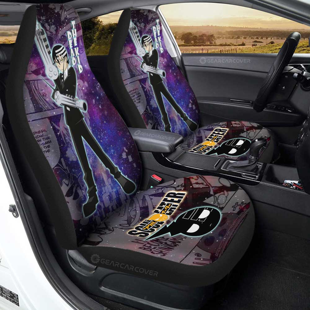 Death The Kid Car Seat Covers Custom Galaxy Manga Style - Gearcarcover - 1