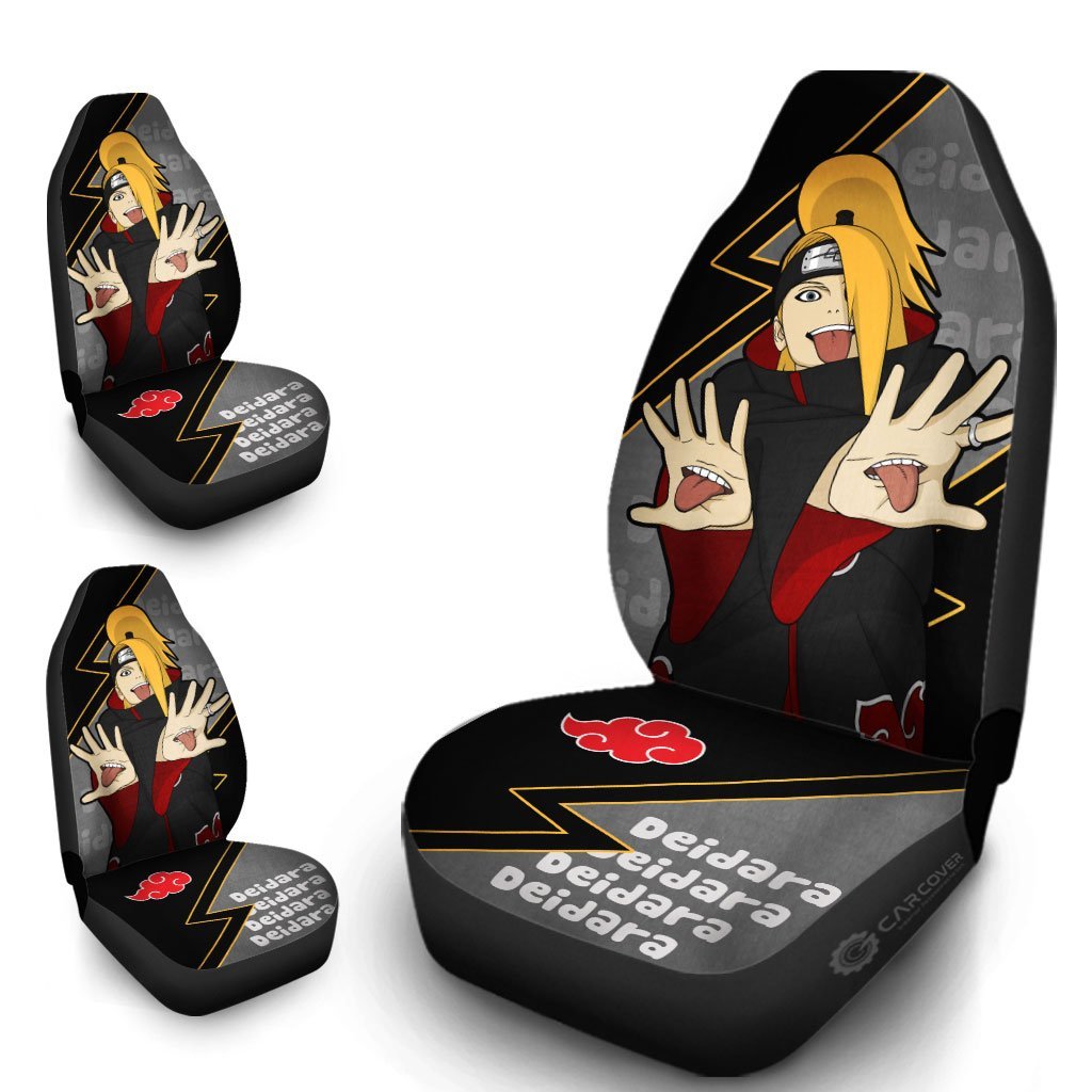 Deidara Akatsuki Car Seat Covers Custom Anime Car Accessories For Fan - Gearcarcover - 4