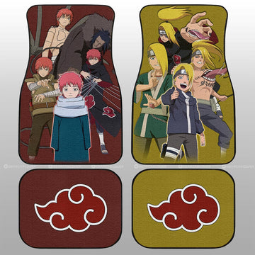 Deidara And Sasori Car Floor Mats Custom Car Accessories - Gearcarcover - 1