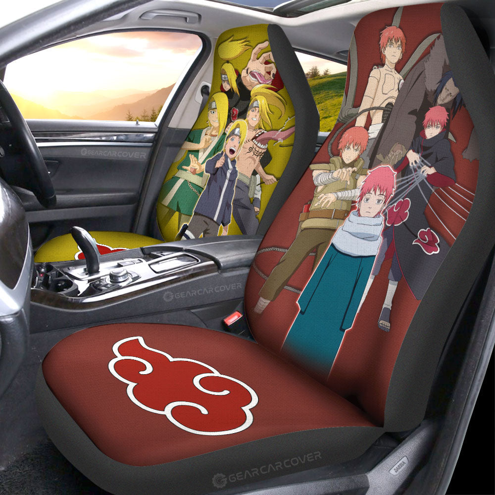 Deidara And Sasori Car Seat Covers Custom Anime Car Accessories - Gearcarcover - 2