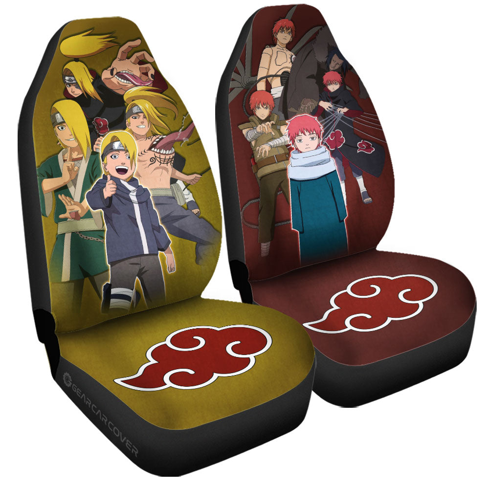 Deidara And Sasori Car Seat Covers Custom Anime Car Accessories - Gearcarcover - 3