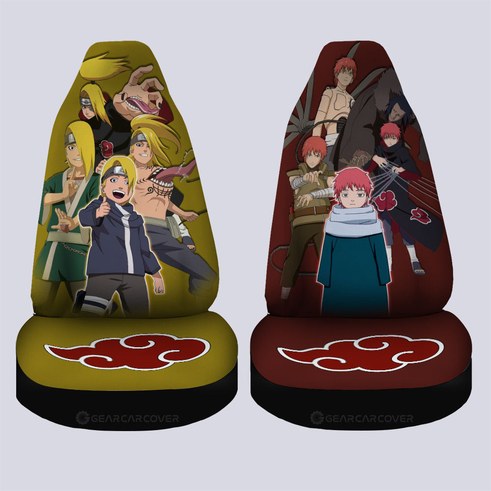 Deidara And Sasori Car Seat Covers Custom Anime Car Accessories - Gearcarcover - 4