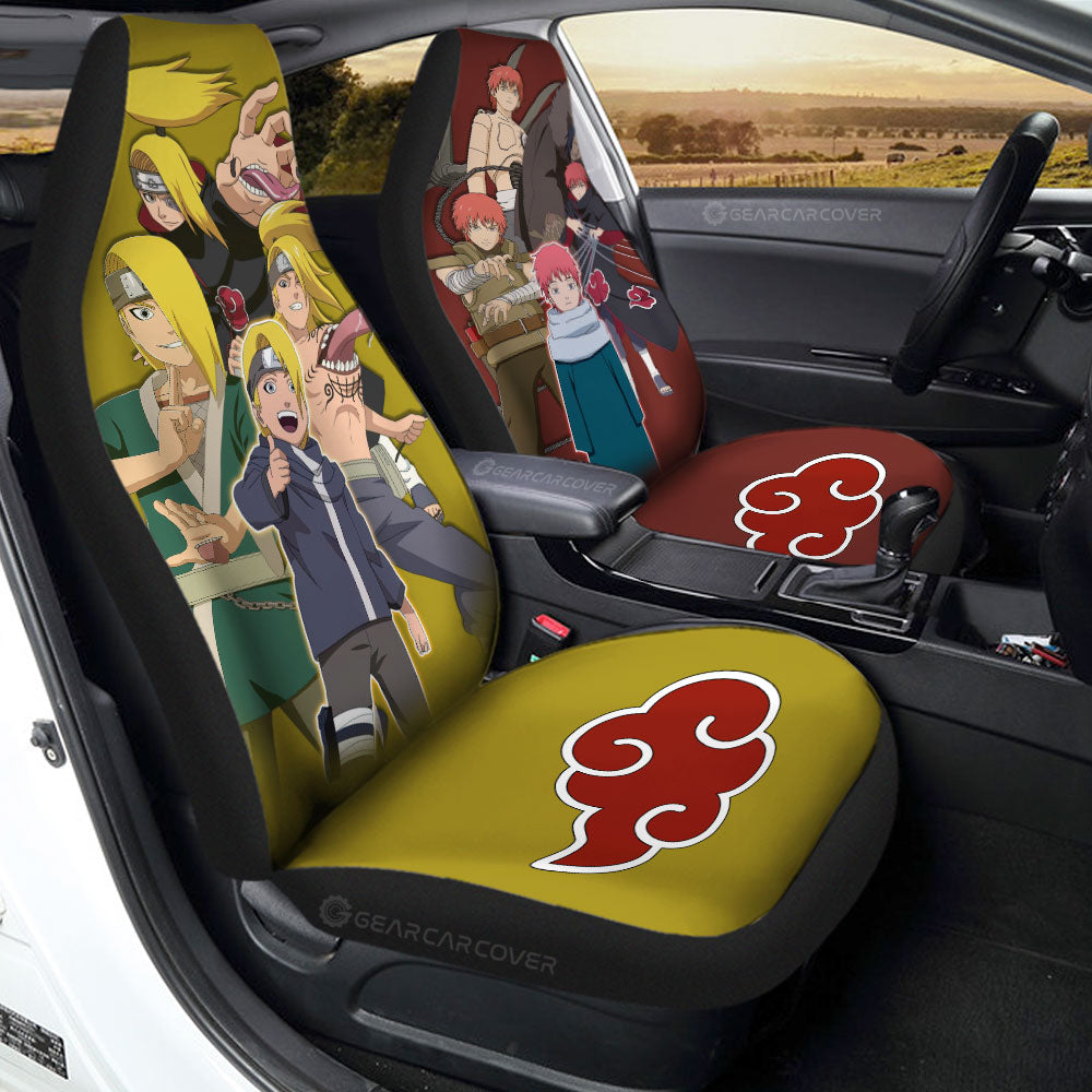 Deidara And Sasori Car Seat Covers Custom Anime Car Accessories - Gearcarcover - 1