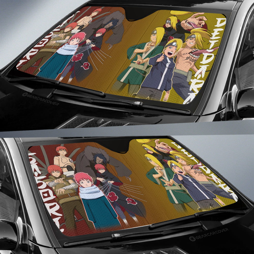 Deidara And Sasori Car Sunshade Custom Car Accessories - Gearcarcover - 2