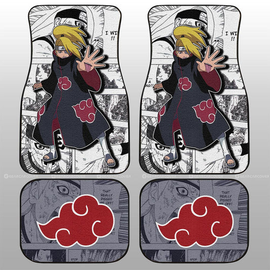 Deidara Car Floor Mats Custom Anime Car Accessories Mix Manga - Gearcarcover - 2