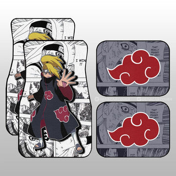 Deidara Car Floor Mats Custom Anime Car Accessories Mix Manga - Gearcarcover - 1