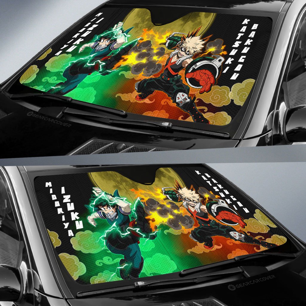 Deku And Bakugo Car Sunshade Custom Car Accessories - Gearcarcover - 2