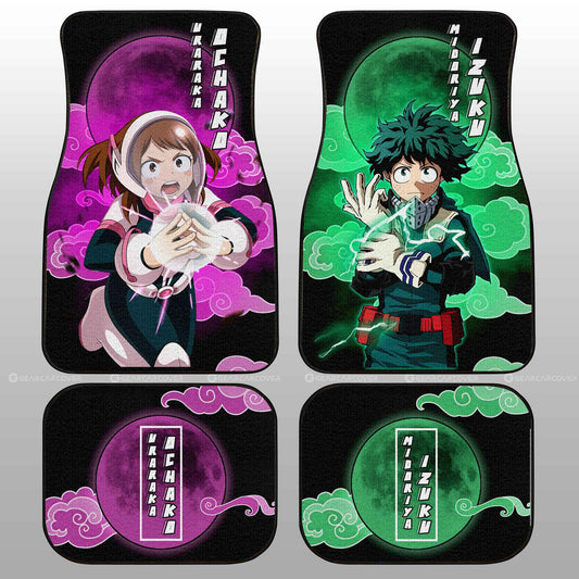 Deku And Uraraka Car Floor Mats Custom Car Accessories - Gearcarcover - 1