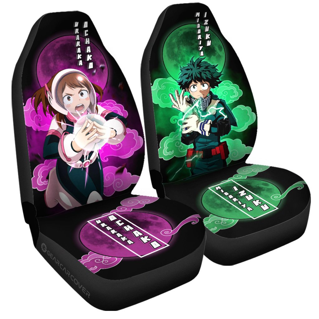 Deku And Uraraka Car Seat Covers Custom Car Accessories - Gearcarcover - 3