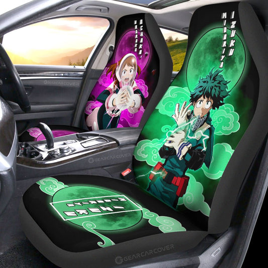 Deku And Uraraka Car Seat Covers Custom Car Accessories - Gearcarcover - 2