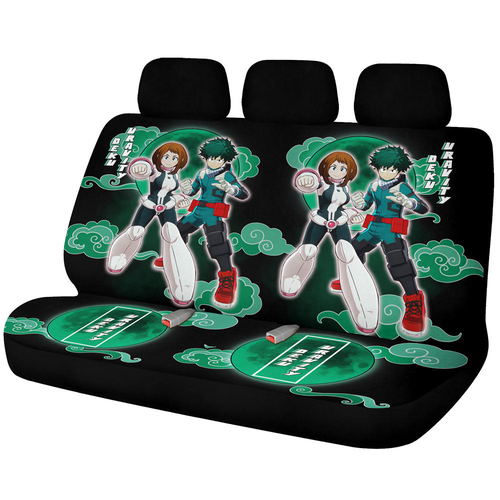 Deku And Uravity Car Back Seat Covers Custom Car Accessories - Gearcarcover - 1