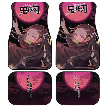 Demon Slayer Nezuko Car Floor Mats Custom Moonlight Anime Car Accessories - Gearcarcover - 1