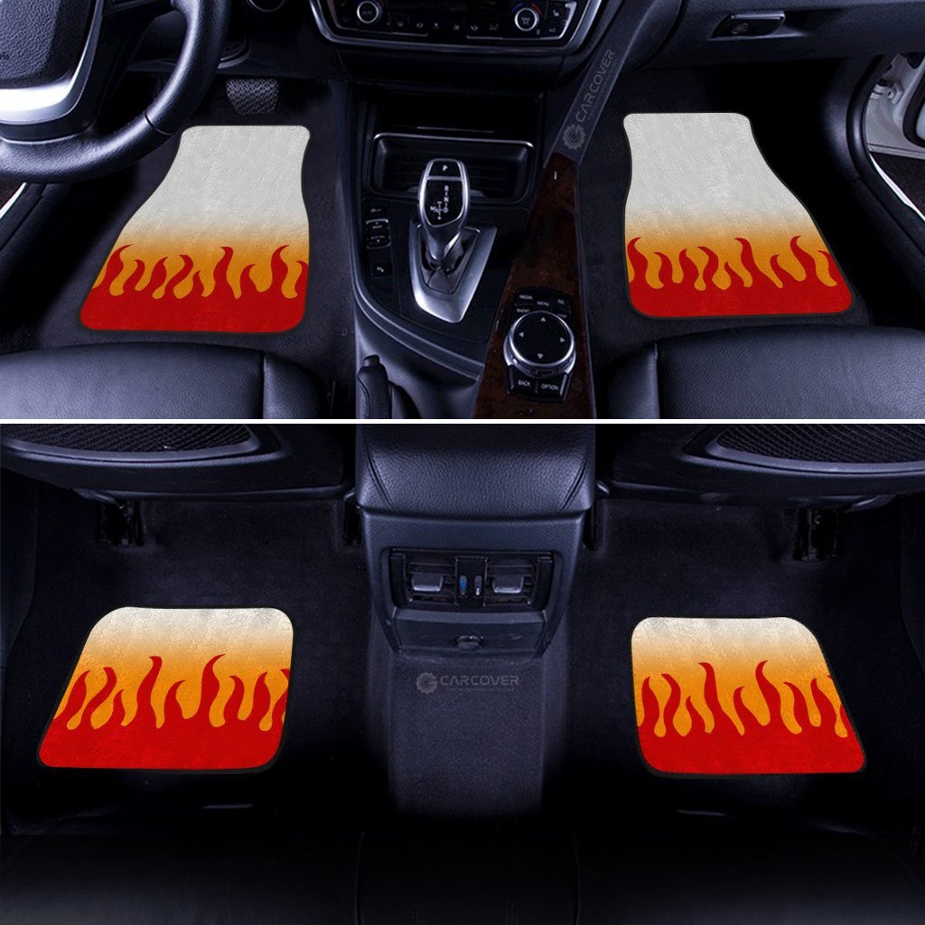 Demon Slayer Rengoku Uniform Car Mats Custom Anime Car Accessories - Gearcarcover - 2