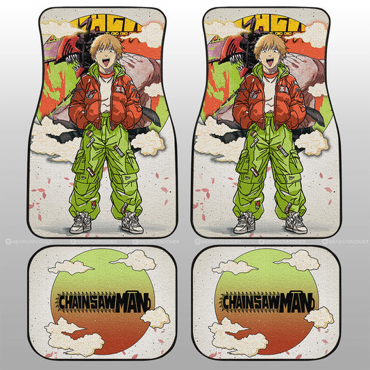 Denji Car Floor Mats Anime Collection - Gearcarcover - 1