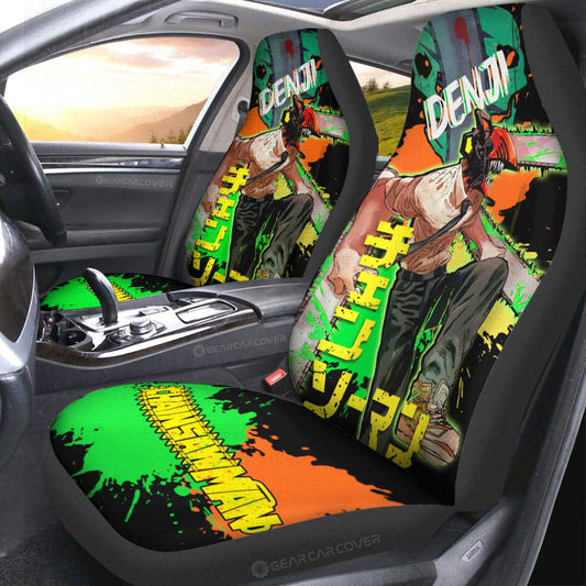 Denji Car Seat Covers Custom Chainsaw Man Anime Car Accessories - Gearcarcover - 2