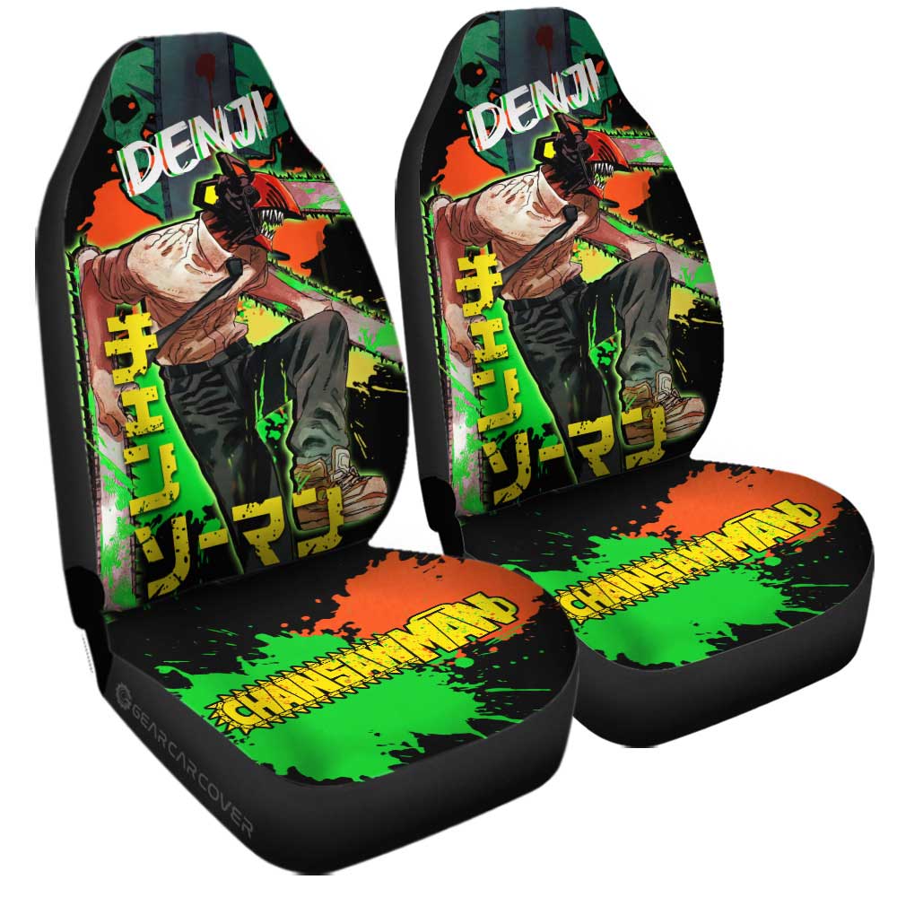 Denji Car Seat Covers Custom Chainsaw Man Anime Car Accessories - Gearcarcover - 3