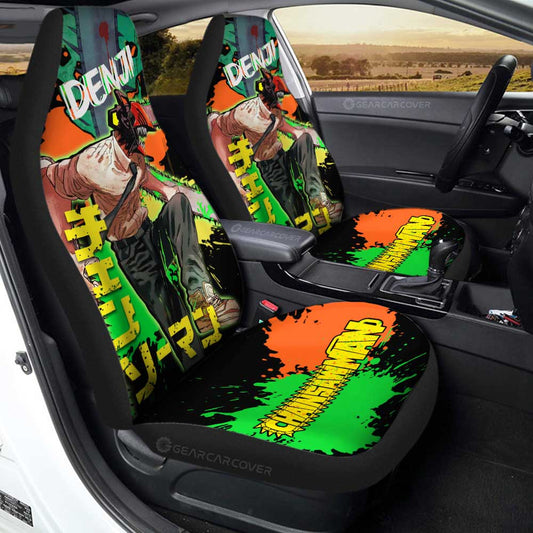 Denji Car Seat Covers Custom Chainsaw Man Anime Car Accessories - Gearcarcover - 1