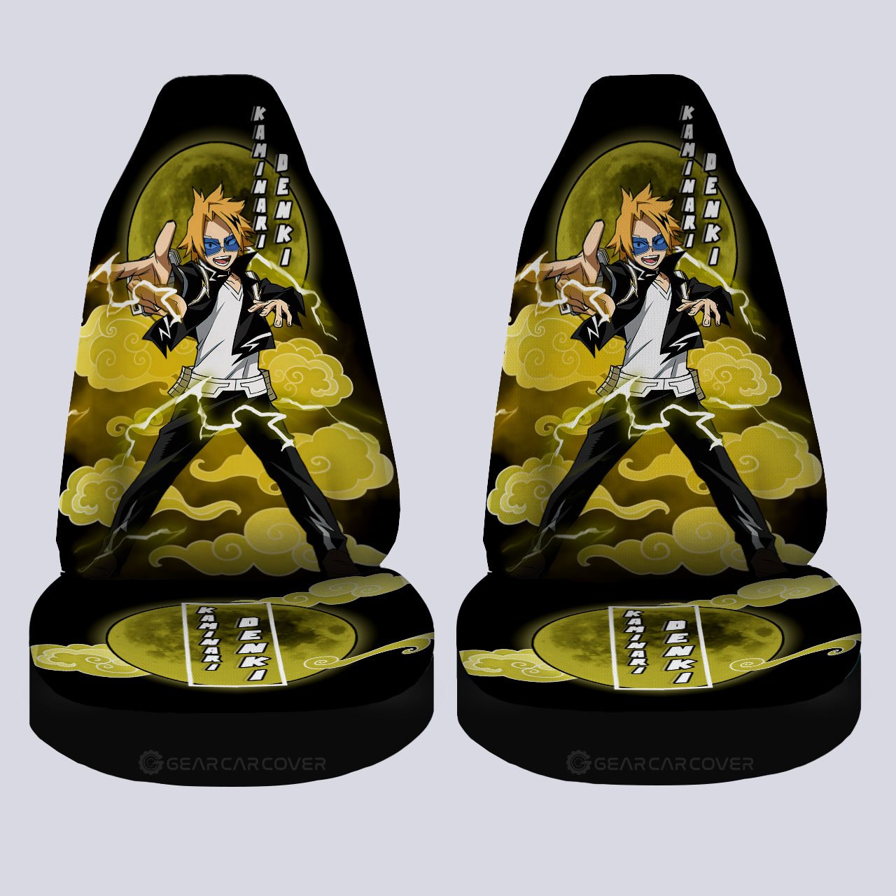 Denki Kaminari Car Seat Covers Custom Car Interior Accessories - Gearcarcover - 4