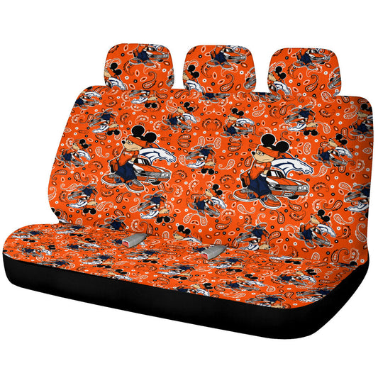 Denver Broncos Car Back Seat Covers Cartoon Theme Collection - Gearcarcover - 1