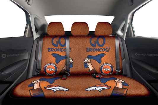 Denver Broncos Car Back Seat Covers Custom Car Accessories - Gearcarcover - 2