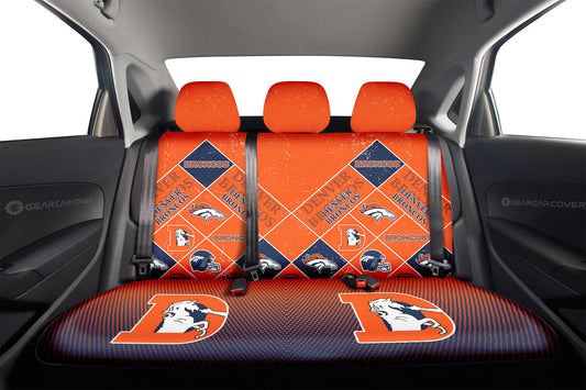 Denver Broncos Car Back Seat Covers Sporty Team Collection - Gearcarcover - 2